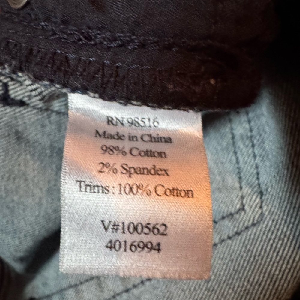 Coldwater Creek Polkadot Capri jeans cropped polka dot cuffs denim stretch 10 M - Picture 10 of 10